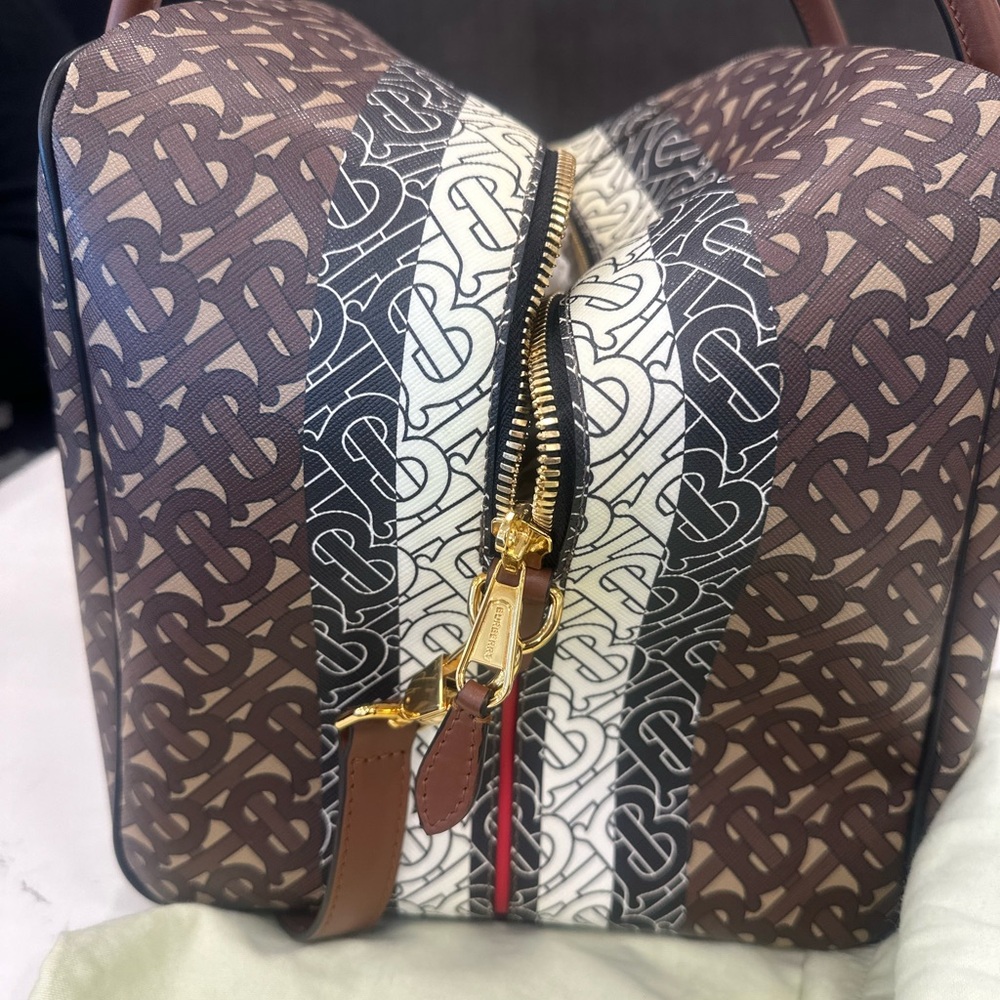 Burberry Brown and Black Monogram Bag